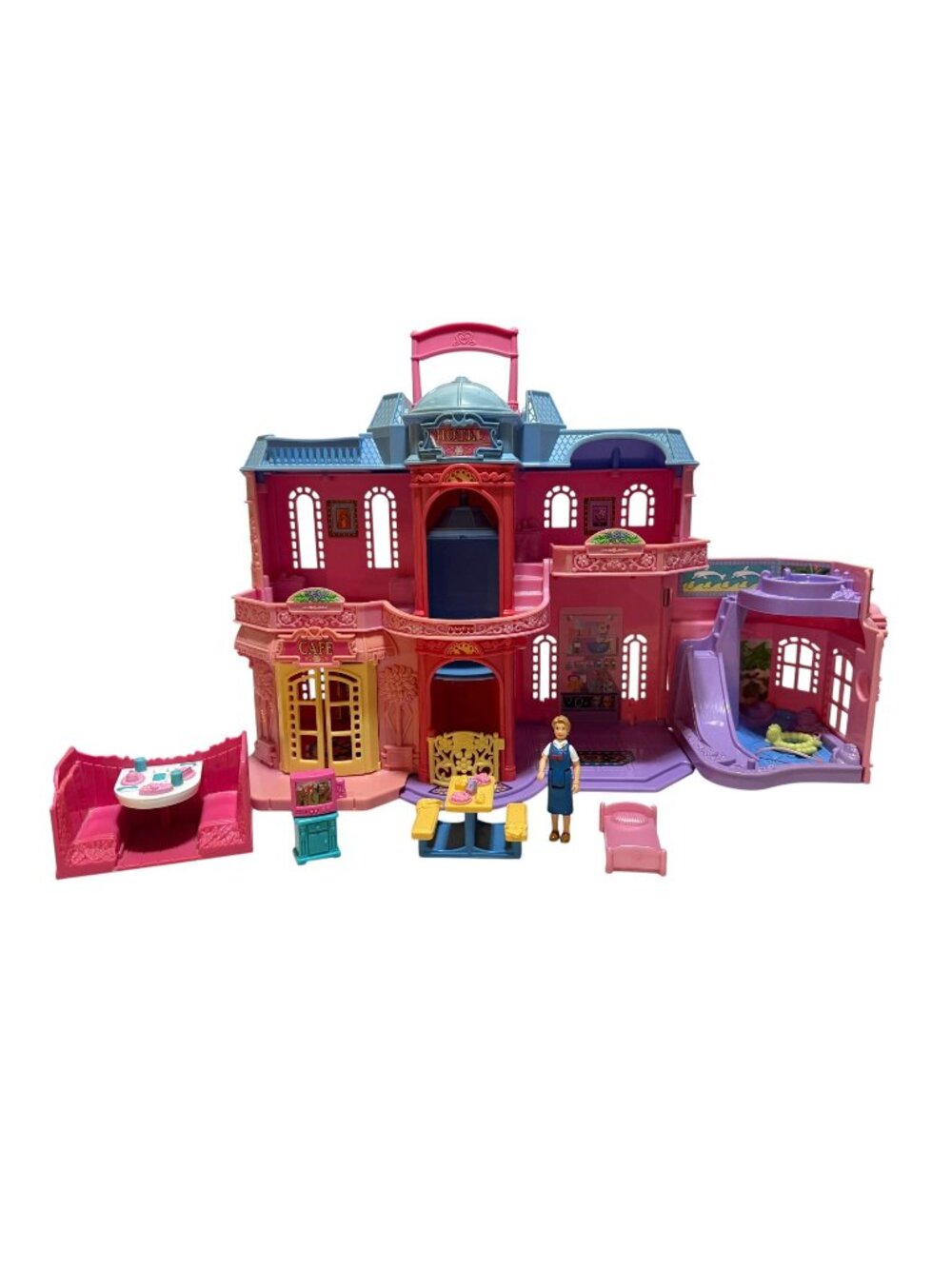 Fisher-Price Loving Family Sweet Streets Hotel with Accessories & Figure 2001